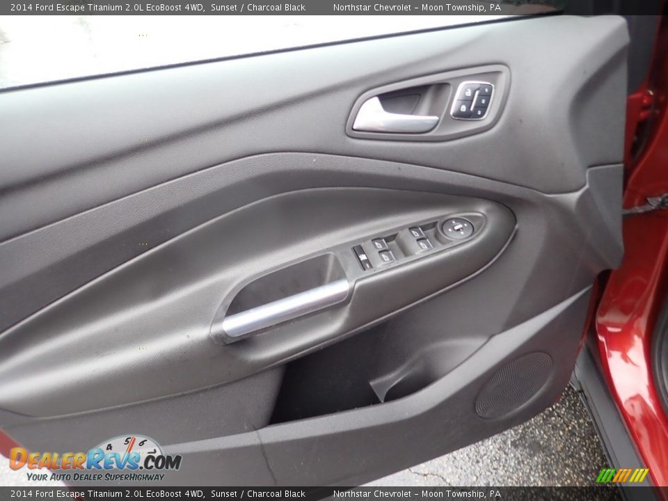 2014 Ford Escape Titanium 2.0L EcoBoost 4WD Sunset / Charcoal Black Photo #22
