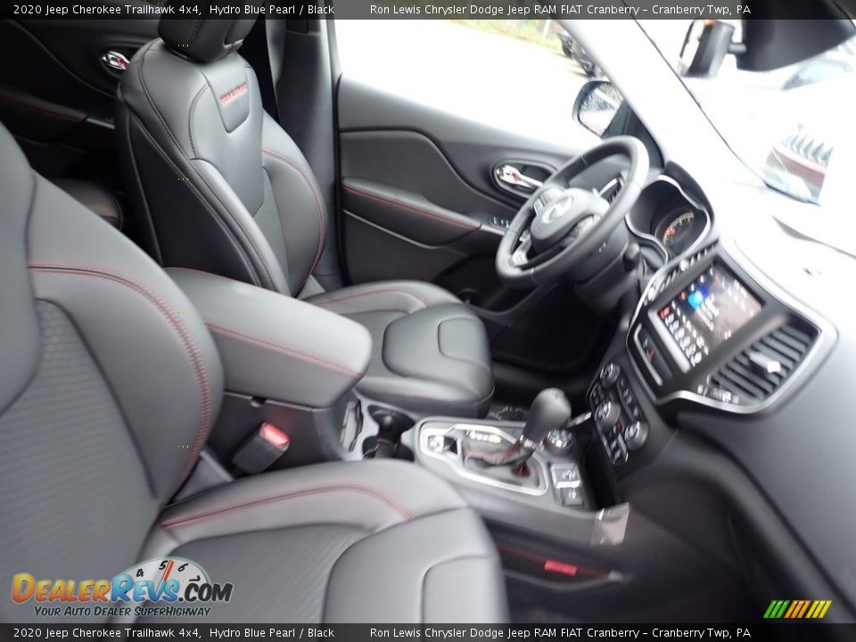 2020 Jeep Cherokee Trailhawk 4x4 Hydro Blue Pearl / Black Photo #10