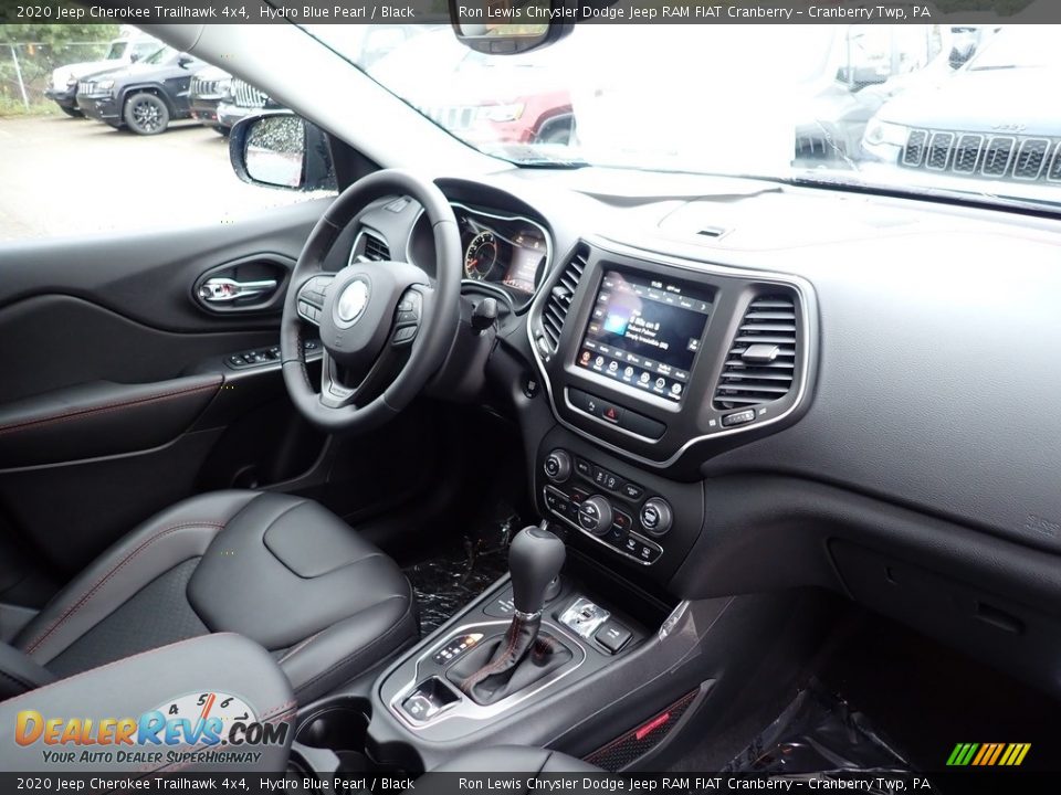 2020 Jeep Cherokee Trailhawk 4x4 Hydro Blue Pearl / Black Photo #11