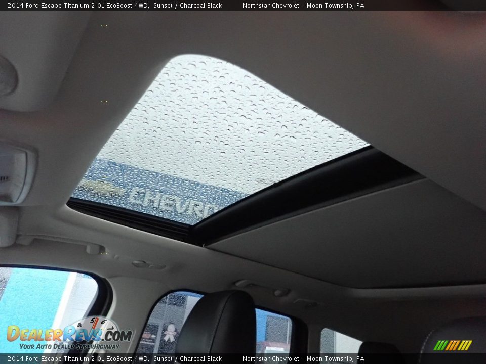2014 Ford Escape Titanium 2.0L EcoBoost 4WD Sunset / Charcoal Black Photo #24