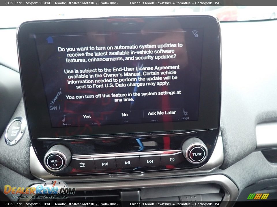 2019 Ford EcoSport SE 4WD Moondust Silver Metallic / Ebony Black Photo #14