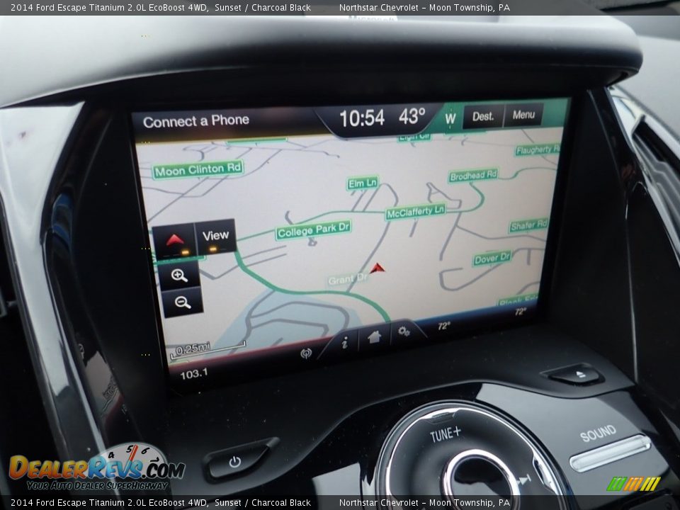 2014 Ford Escape Titanium 2.0L EcoBoost 4WD Sunset / Charcoal Black Photo #26