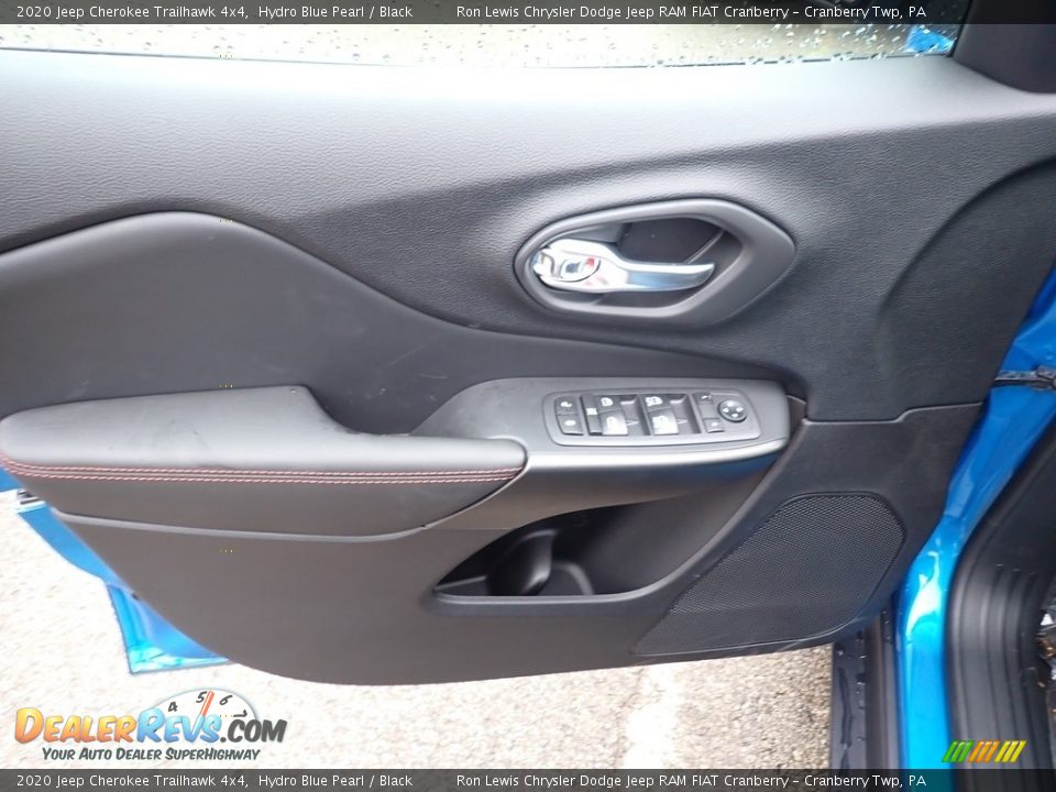 2020 Jeep Cherokee Trailhawk 4x4 Hydro Blue Pearl / Black Photo #14