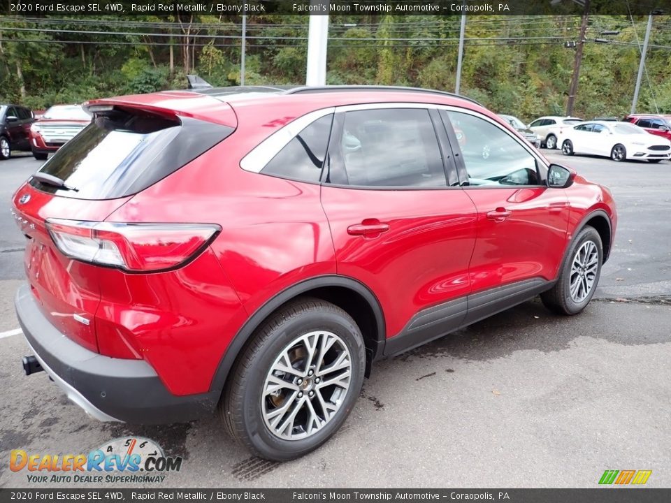 2020 Ford Escape SEL 4WD Rapid Red Metallic / Ebony Black Photo #2