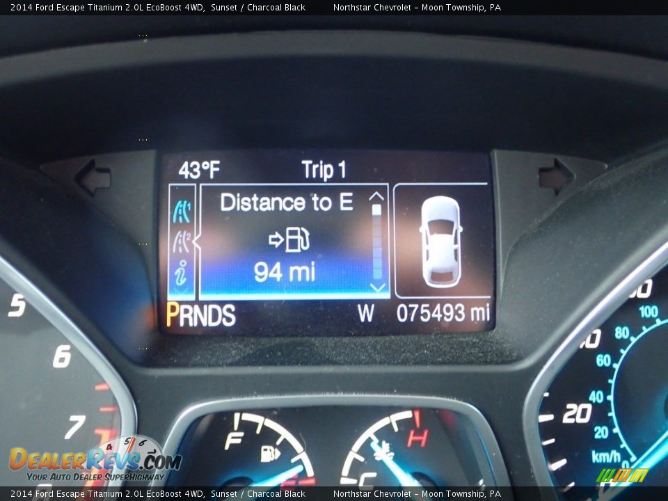 2014 Ford Escape Titanium 2.0L EcoBoost 4WD Sunset / Charcoal Black Photo #29