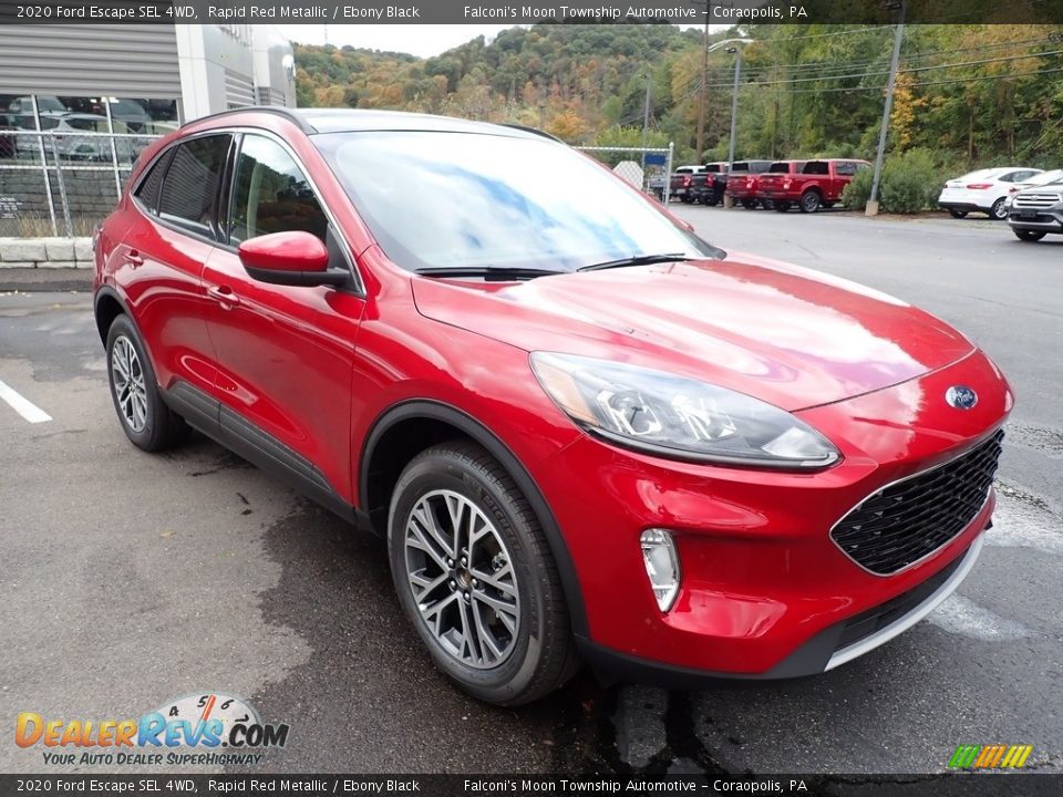 2020 Ford Escape SEL 4WD Rapid Red Metallic / Ebony Black Photo #3