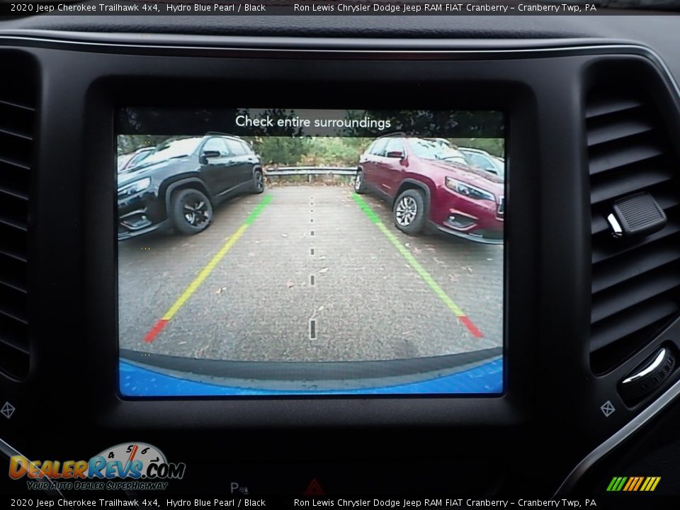 2020 Jeep Cherokee Trailhawk 4x4 Hydro Blue Pearl / Black Photo #18