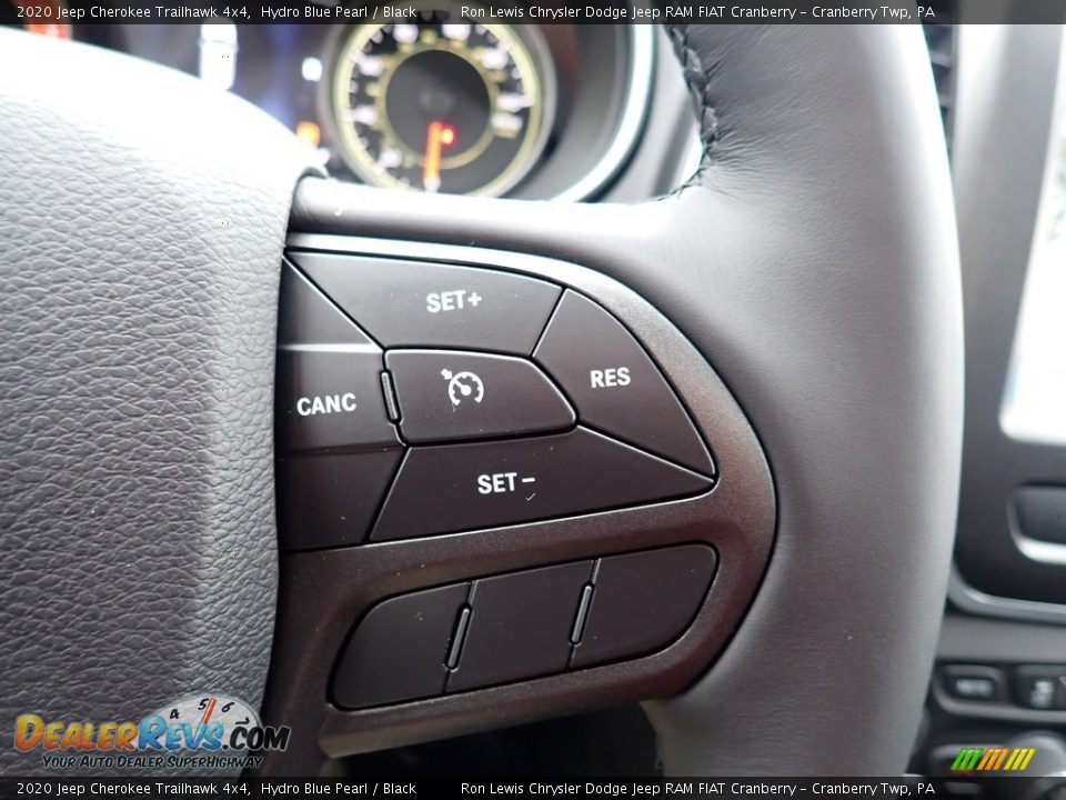 2020 Jeep Cherokee Trailhawk 4x4 Hydro Blue Pearl / Black Photo #19
