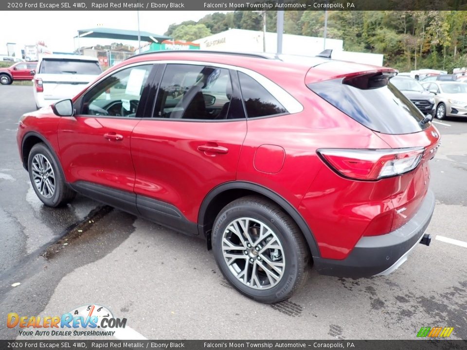 2020 Ford Escape SEL 4WD Rapid Red Metallic / Ebony Black Photo #6