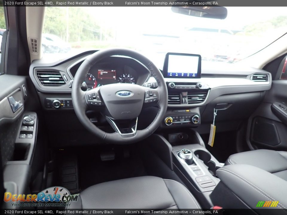 Ebony Black Interior - 2020 Ford Escape SEL 4WD Photo #9
