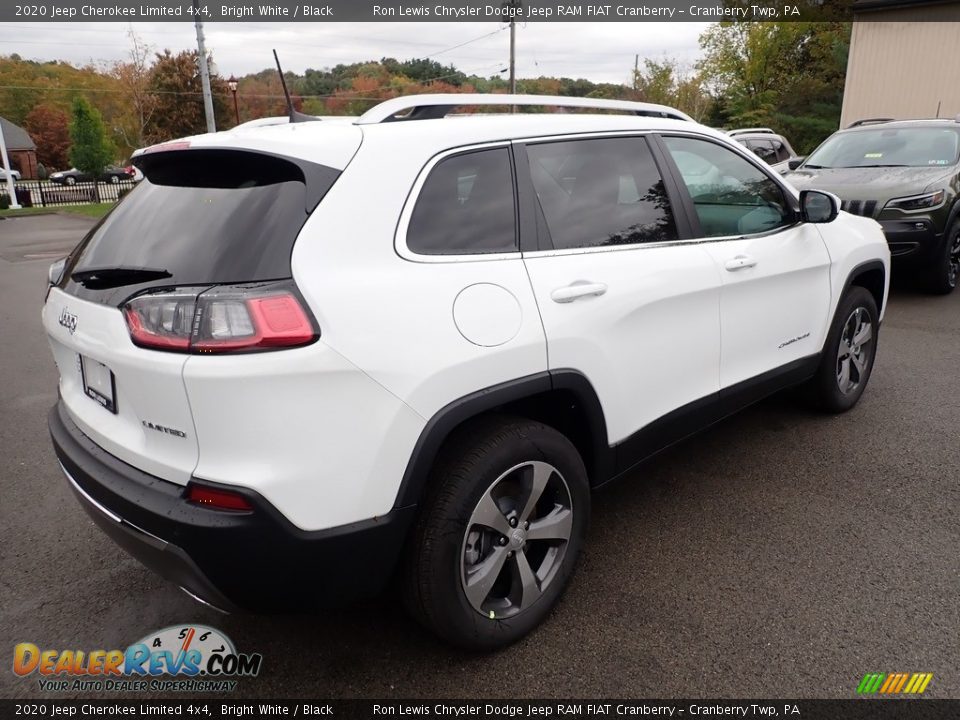 2020 Jeep Cherokee Limited 4x4 Bright White / Black Photo #5
