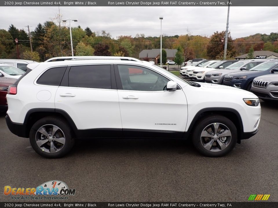 2020 Jeep Cherokee Limited 4x4 Bright White / Black Photo #6