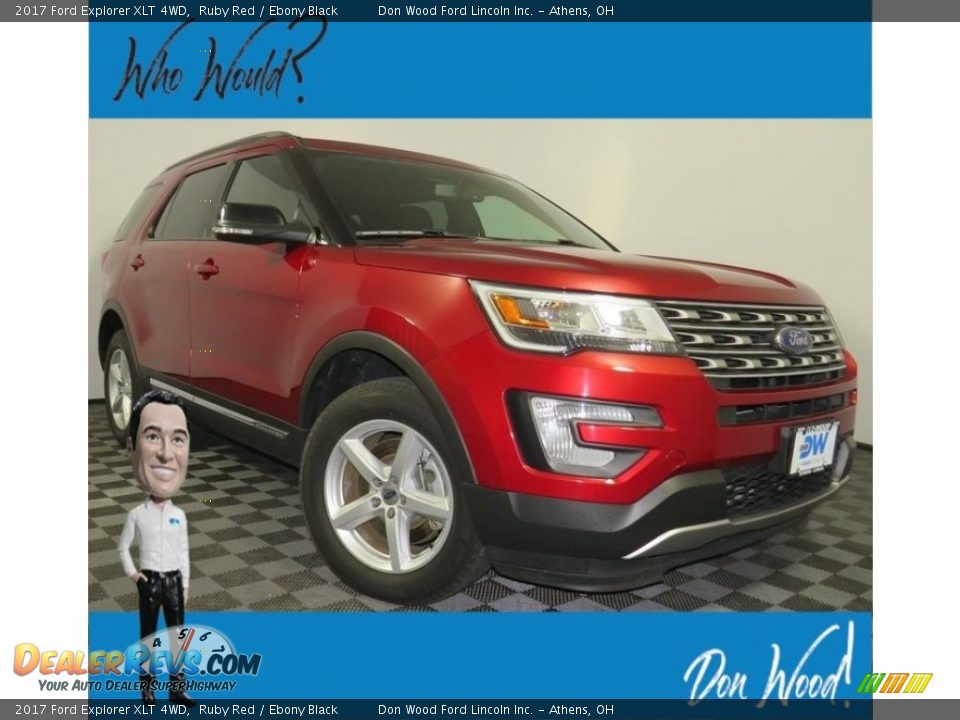 2017 Ford Explorer XLT 4WD Ruby Red / Ebony Black Photo #1