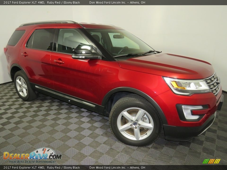 2017 Ford Explorer XLT 4WD Ruby Red / Ebony Black Photo #2