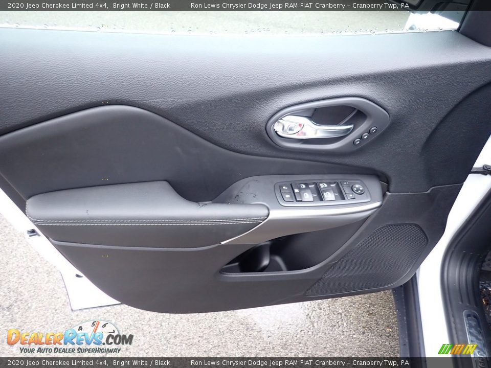 2020 Jeep Cherokee Limited 4x4 Bright White / Black Photo #14