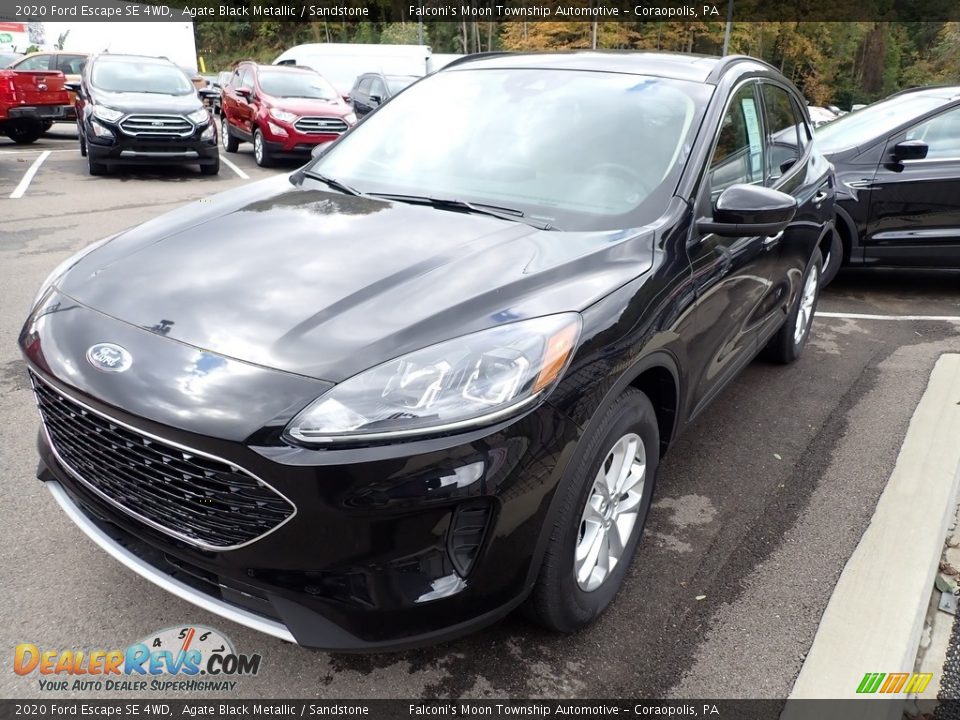 2020 Ford Escape SE 4WD Agate Black Metallic / Sandstone Photo #6