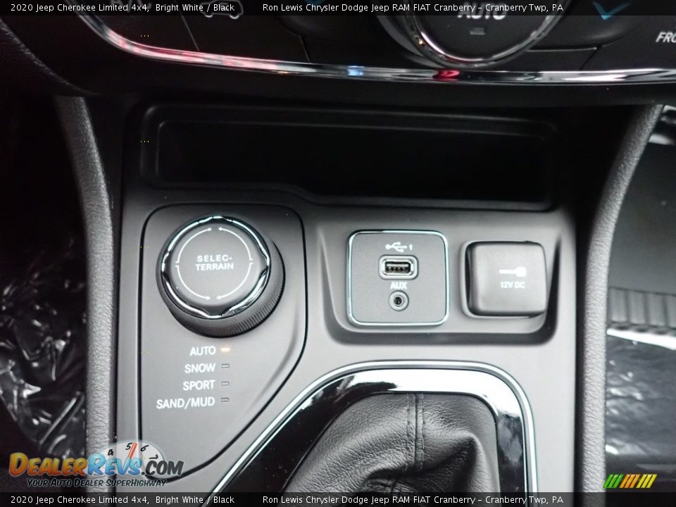 2020 Jeep Cherokee Limited 4x4 Bright White / Black Photo #20