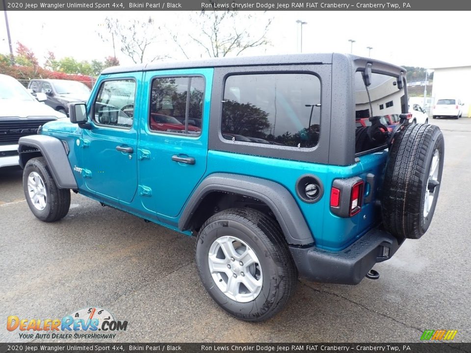 2020 Jeep Wrangler Unlimited Sport 4x4 Bikini Pearl / Black Photo #3