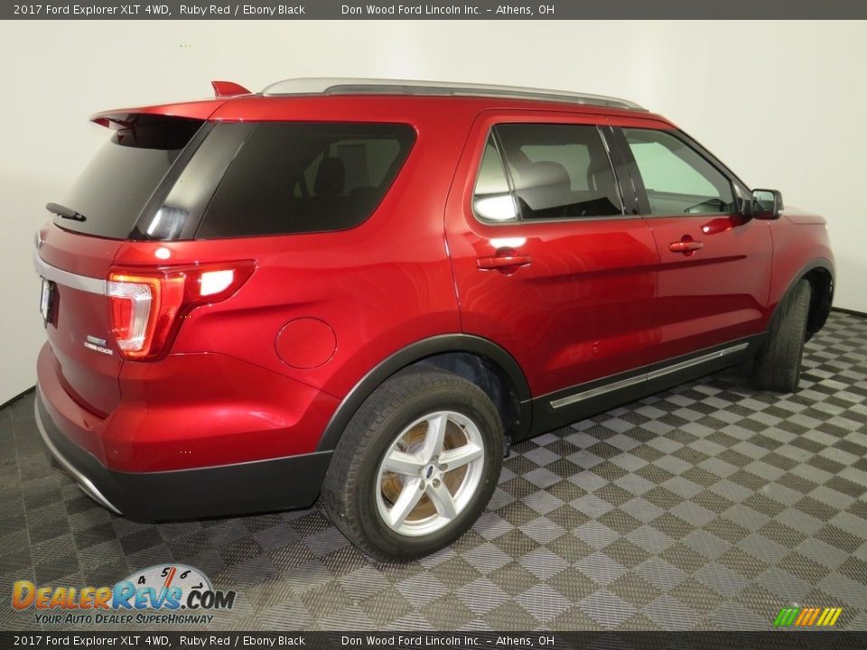 2017 Ford Explorer XLT 4WD Ruby Red / Ebony Black Photo #16