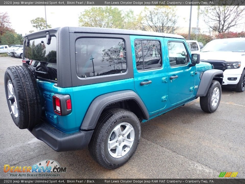 2020 Jeep Wrangler Unlimited Sport 4x4 Bikini Pearl / Black Photo #5
