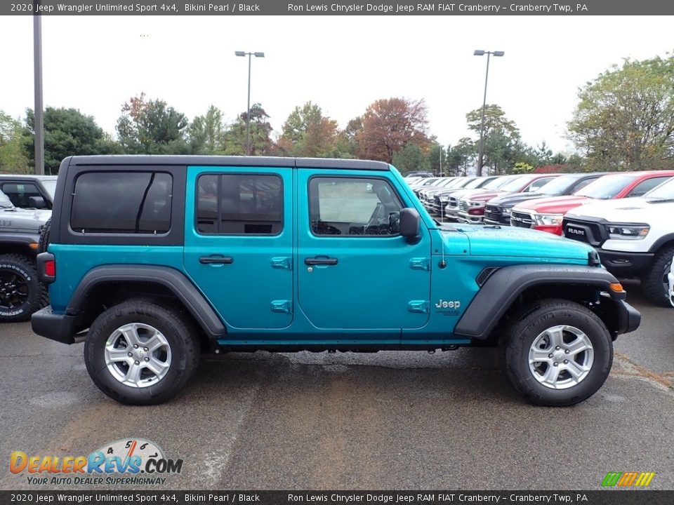 2020 Jeep Wrangler Unlimited Sport 4x4 Bikini Pearl / Black Photo #6