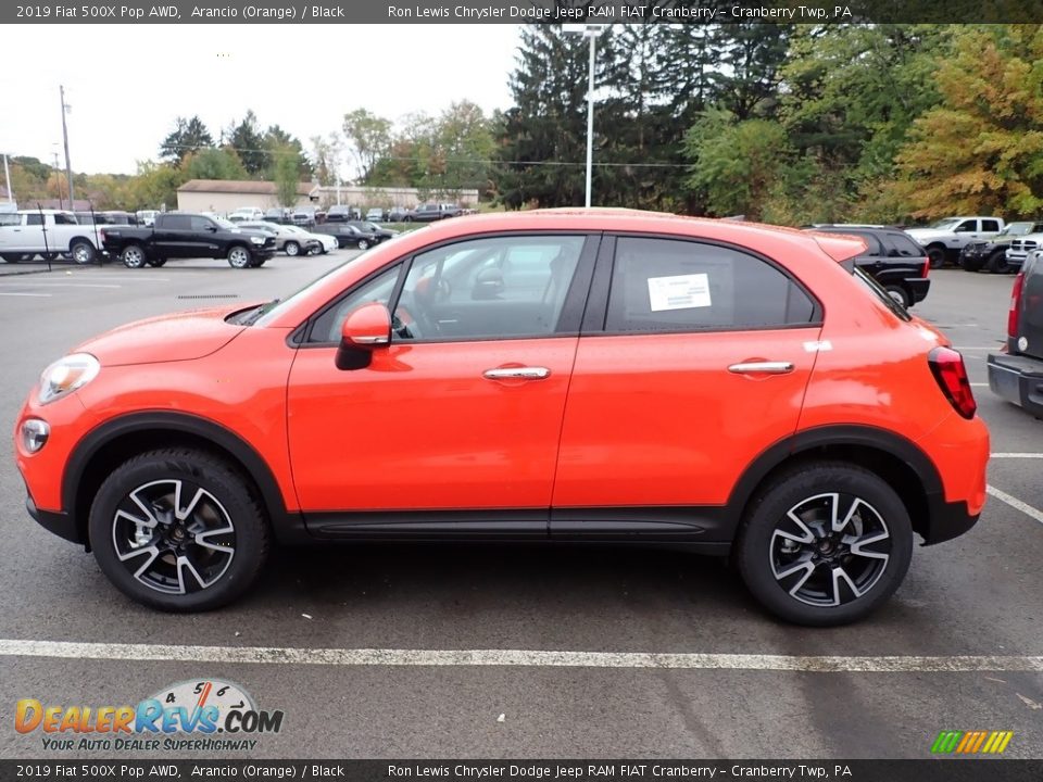 Arancio (Orange) 2019 Fiat 500X Pop AWD Photo #3