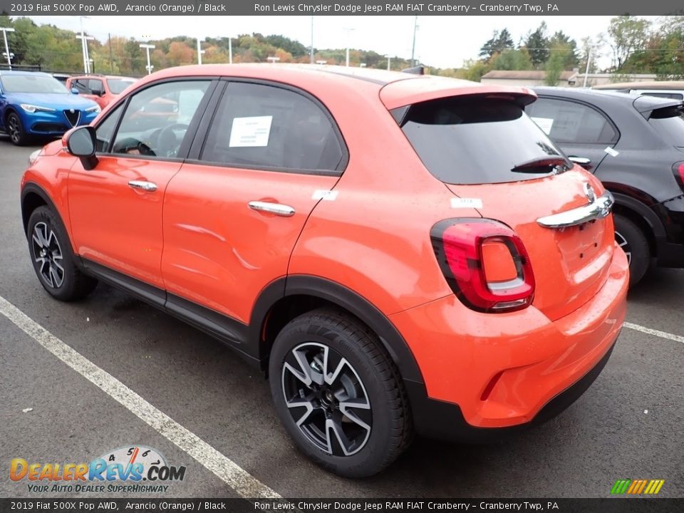 2019 Fiat 500X Pop AWD Arancio (Orange) / Black Photo #4