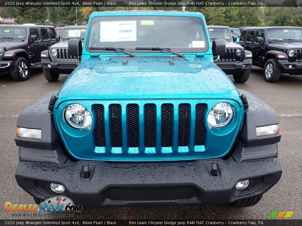 2020 Jeep Wrangler Unlimited Sport 4x4 Bikini Pearl / Black Photo #8