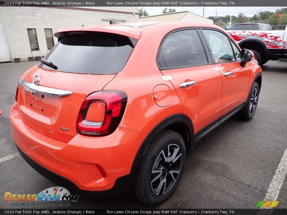 2019 Fiat 500X Pop AWD Arancio (Orange) / Black Photo #5