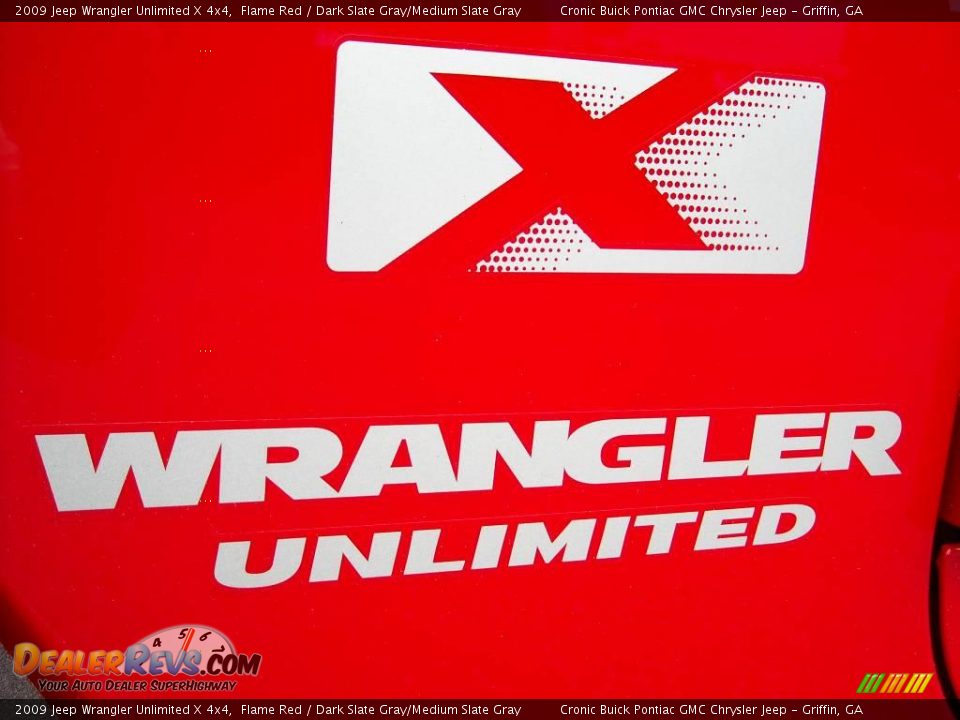 2009 Jeep Wrangler Unlimited X 4x4 Flame Red / Dark Slate Gray/Medium Slate Gray Photo #11