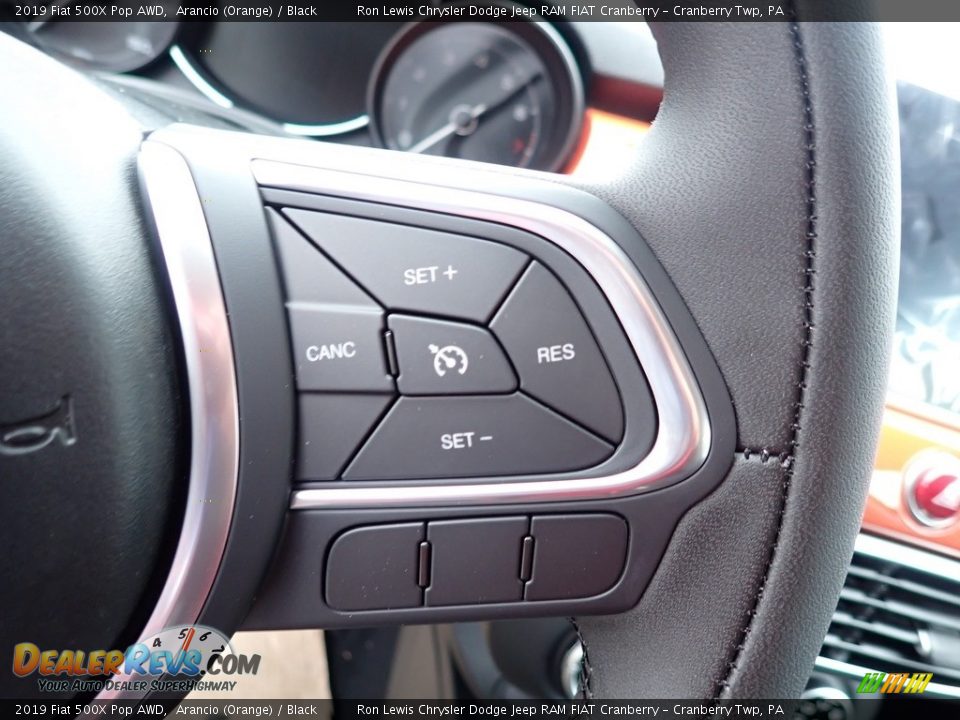 2019 Fiat 500X Pop AWD Steering Wheel Photo #12