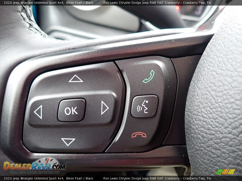 2020 Jeep Wrangler Unlimited Sport 4x4 Bikini Pearl / Black Photo #20
