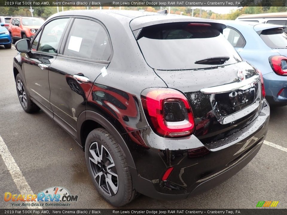 2019 Fiat 500X Pop AWD Nero Cinema (Black) / Black Photo #3