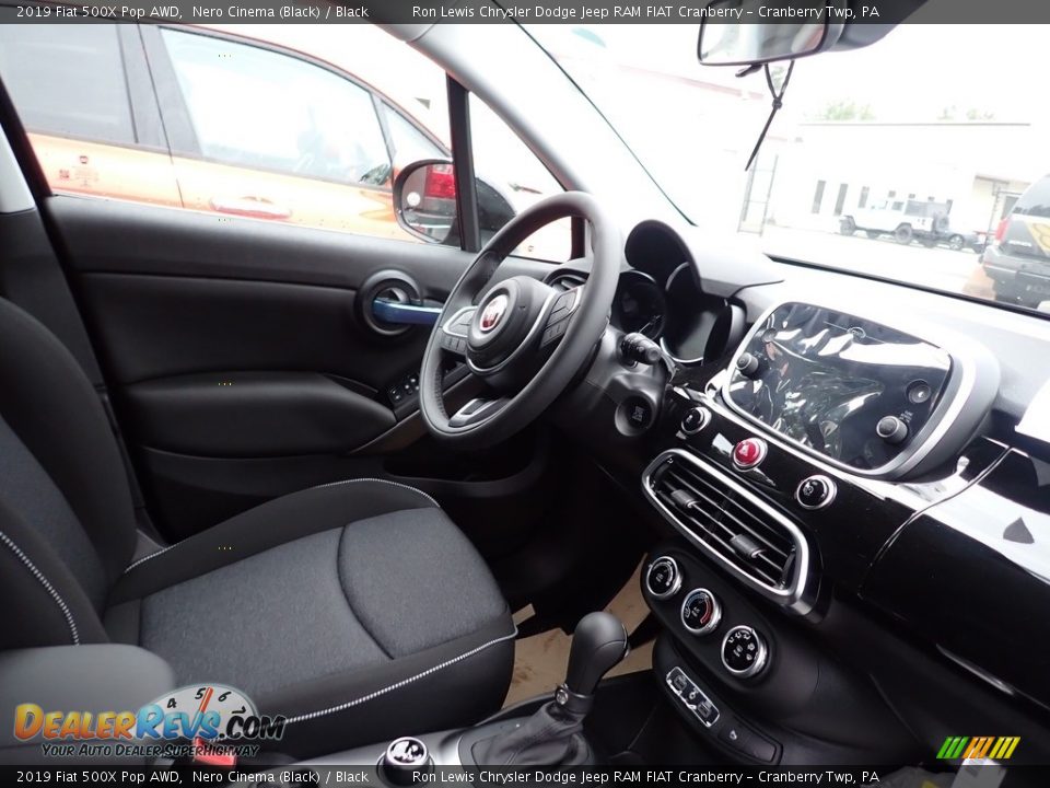 2019 Fiat 500X Pop AWD Nero Cinema (Black) / Black Photo #9