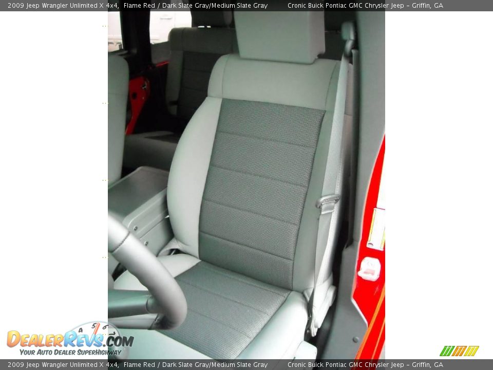 2009 Jeep Wrangler Unlimited X 4x4 Flame Red / Dark Slate Gray/Medium Slate Gray Photo #13