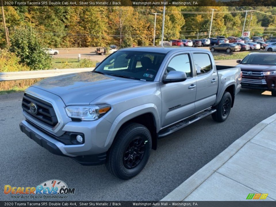 2020 Toyota Tacoma SR5 Double Cab 4x4 Silver Sky Metallic / Black Photo #7