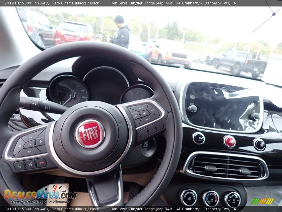 2019 Fiat 500X Pop AWD Nero Cinema (Black) / Black Photo #20