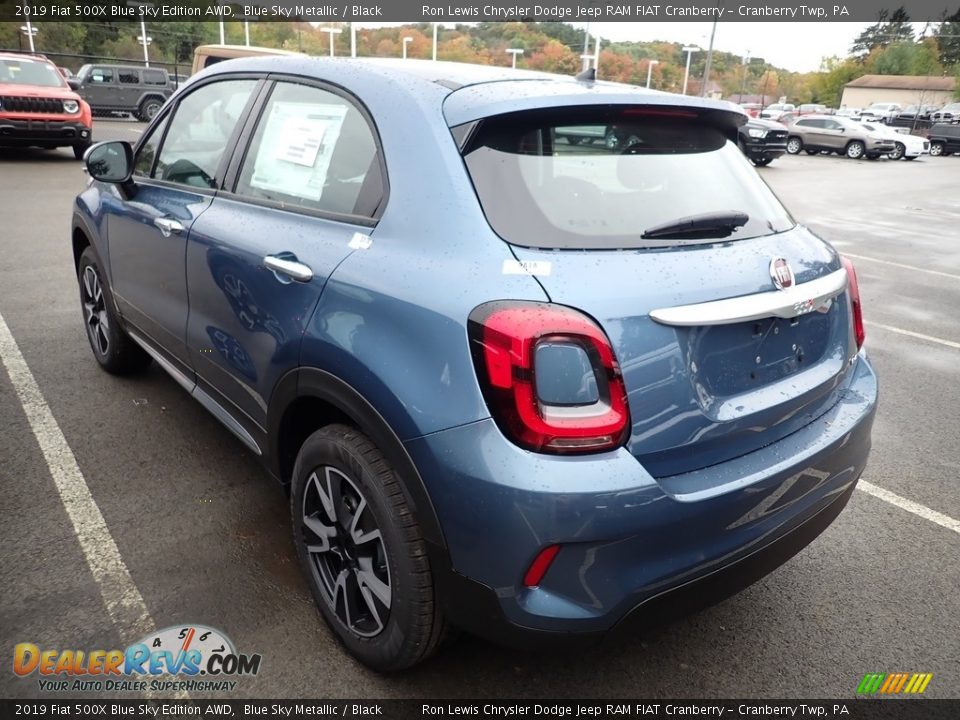 2019 Fiat 500X Blue Sky Edition AWD Blue Sky Metallic / Black Photo #3