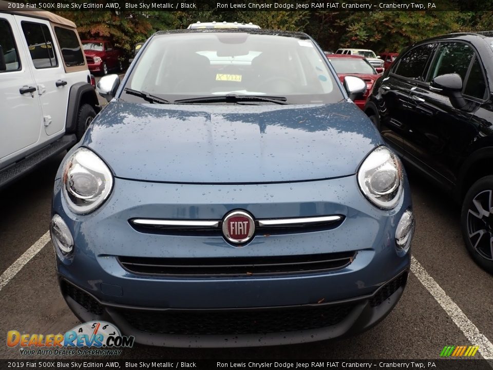 2019 Fiat 500X Blue Sky Edition AWD Blue Sky Metallic / Black Photo #5