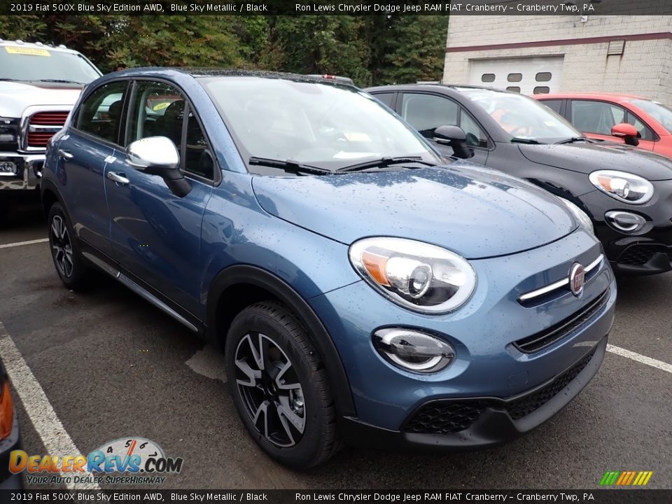 Front 3/4 View of 2019 Fiat 500X Blue Sky Edition AWD Photo #6