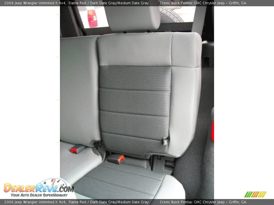 2009 Jeep Wrangler Unlimited X 4x4 Flame Red / Dark Slate Gray/Medium Slate Gray Photo #15