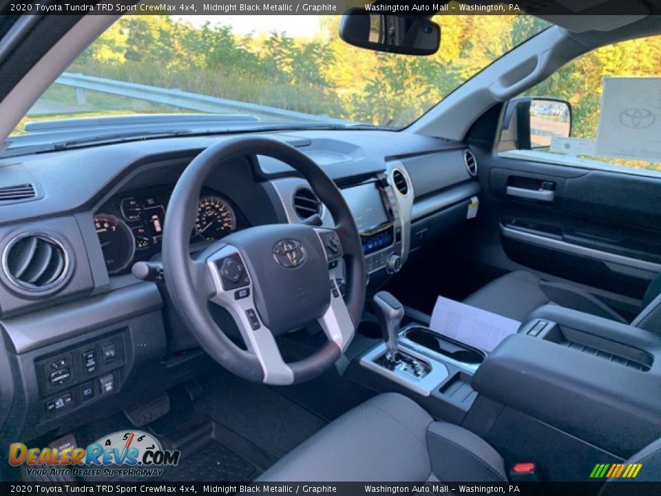 Graphite Interior - 2020 Toyota Tundra TRD Sport CrewMax 4x4 Photo #3