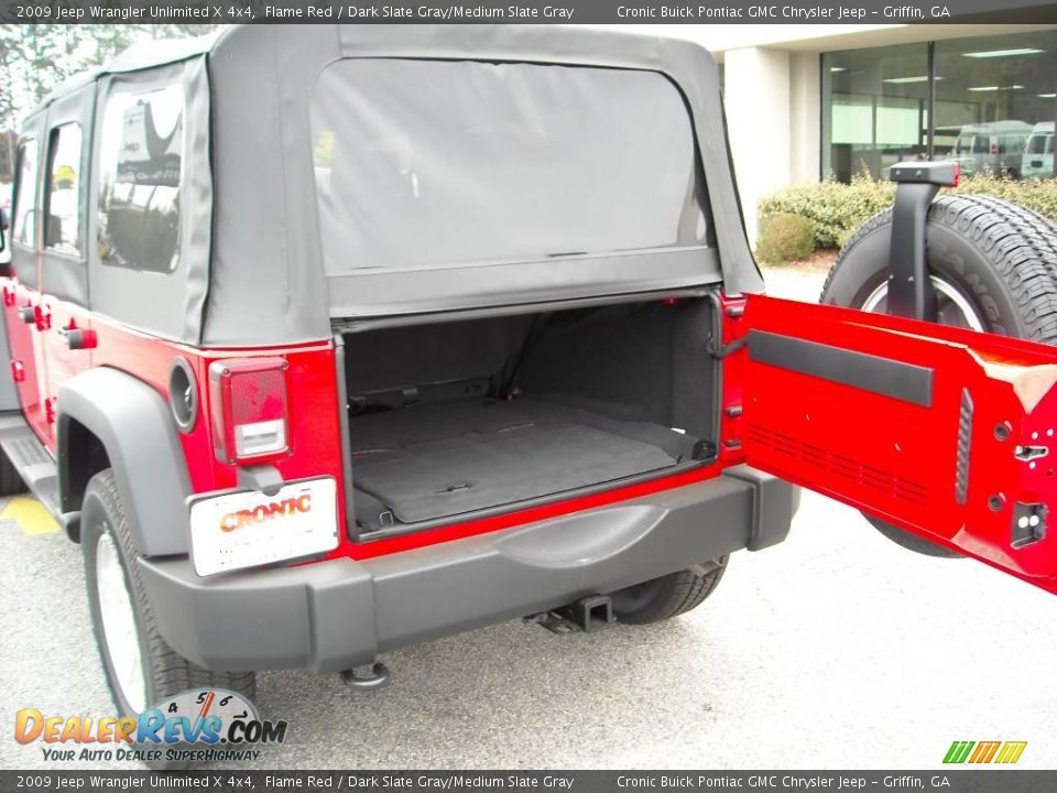 2009 Jeep Wrangler Unlimited X 4x4 Flame Red / Dark Slate Gray/Medium Slate Gray Photo #17