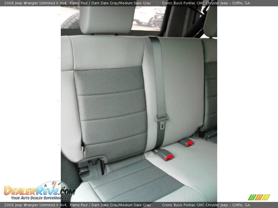 2009 Jeep Wrangler Unlimited X 4x4 Flame Red / Dark Slate Gray/Medium Slate Gray Photo #18