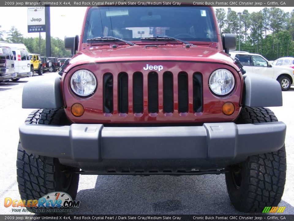 2009 Jeep Wrangler Unlimited X 4x4 Red Rock Crystal Pearl / Dark Slate Gray/Medium Slate Gray Photo #3