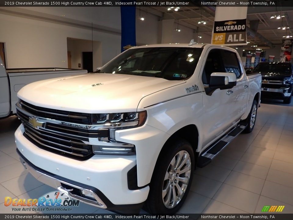 2019 Chevrolet Silverado 1500 High Country Crew Cab 4WD Iridescent Pearl Tricoat / Jet Black/Umber Photo #1