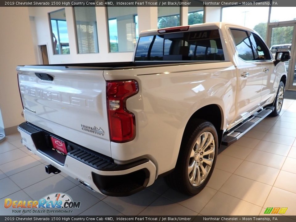 2019 Chevrolet Silverado 1500 High Country Crew Cab 4WD Iridescent Pearl Tricoat / Jet Black/Umber Photo #4