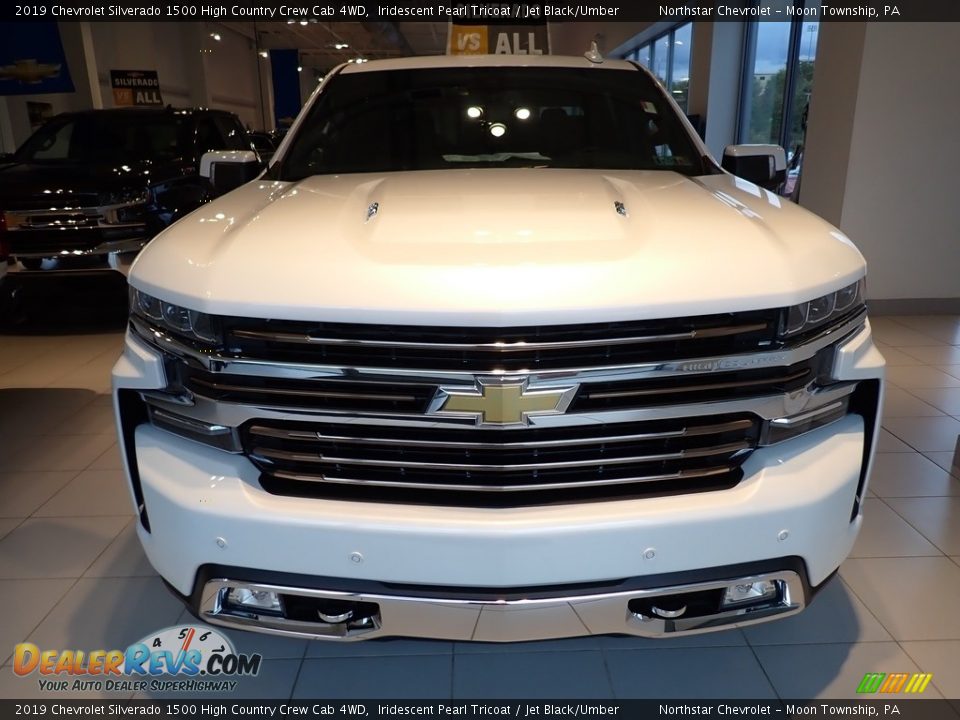 2019 Chevrolet Silverado 1500 High Country Crew Cab 4WD Iridescent Pearl Tricoat / Jet Black/Umber Photo #6