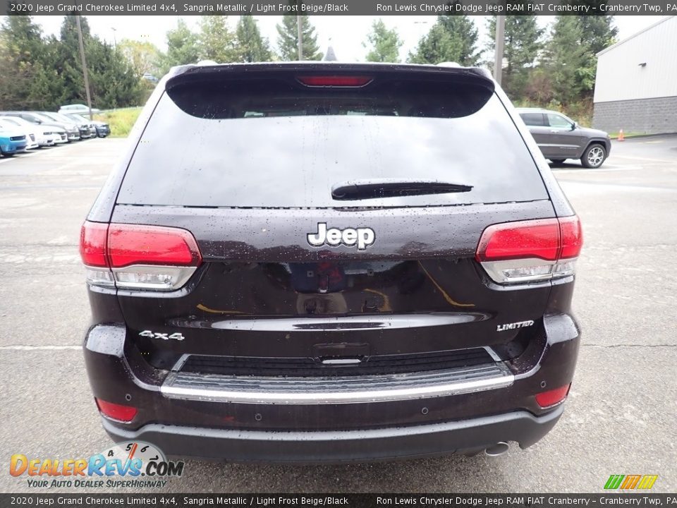 2020 Jeep Grand Cherokee Limited 4x4 Sangria Metallic / Light Frost Beige/Black Photo #4