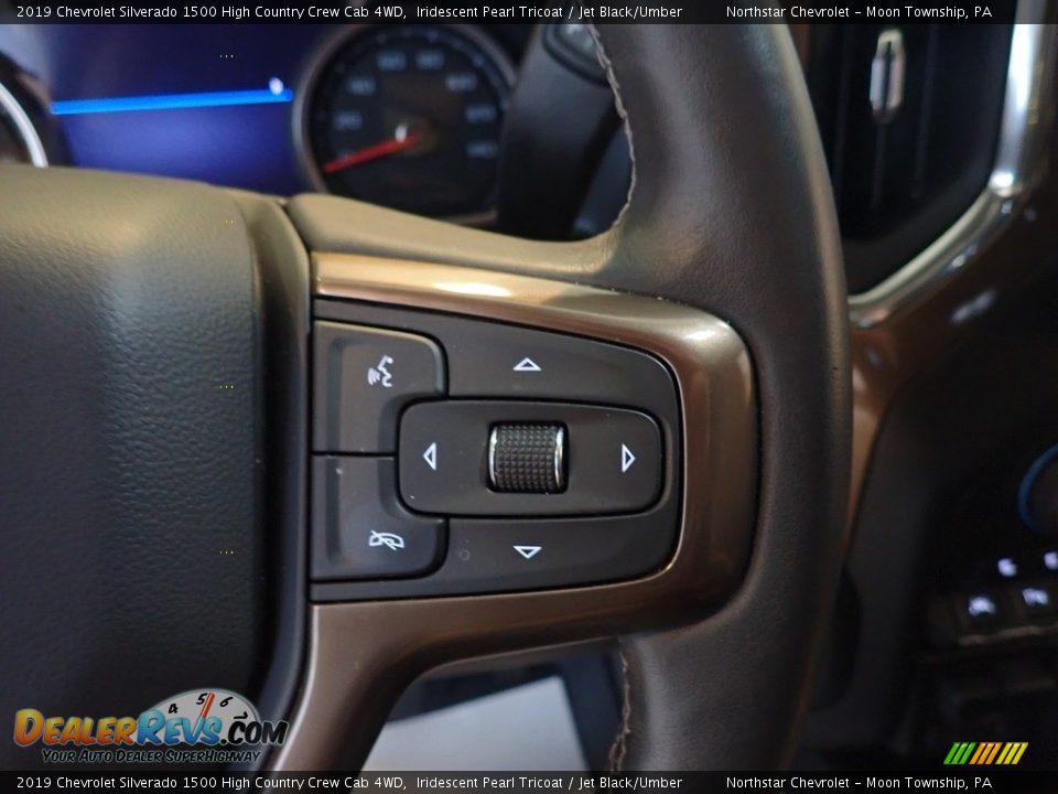 2019 Chevrolet Silverado 1500 High Country Crew Cab 4WD Iridescent Pearl Tricoat / Jet Black/Umber Photo #16